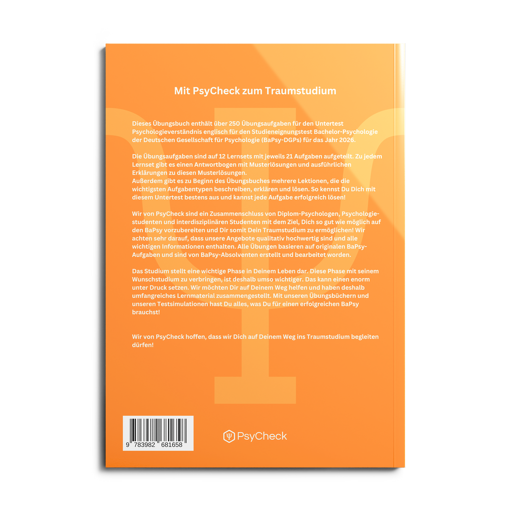 Psychologieverständnis englisch 2026