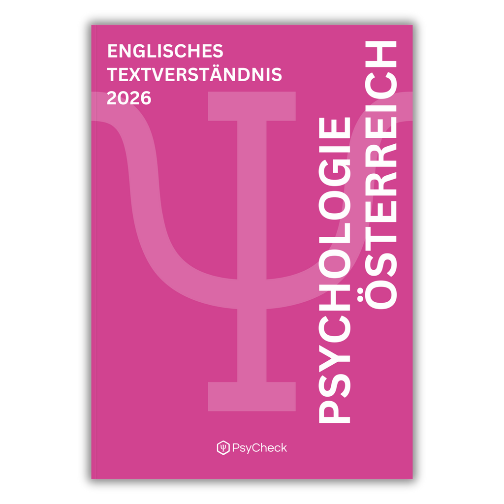 Psychologie Österreich Aufnahmetest  2026 - Englisches Textverständnis